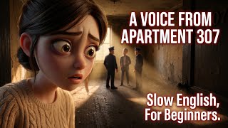 The Voice From Apartment 307 | Easy English Listening Story for beginners (A2 - B1 Level).
