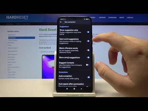 Locate Text Correction Settings in Xiaomi Mi 10 Lite 5G - Enter Text Correction Options