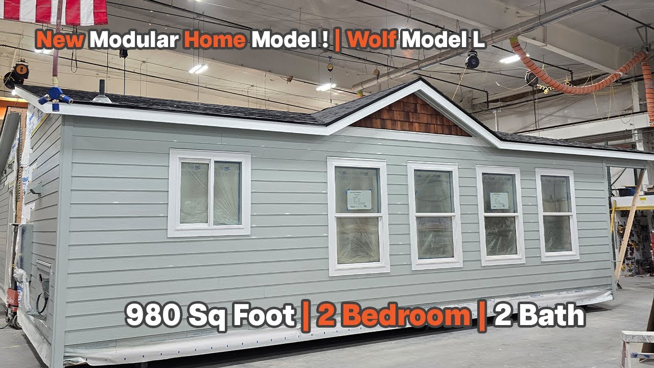 Sneak Preview of Our New Modular Home Model! | Model L | 980 sq ft 2 Bed 2 Bath | Wolf Industries