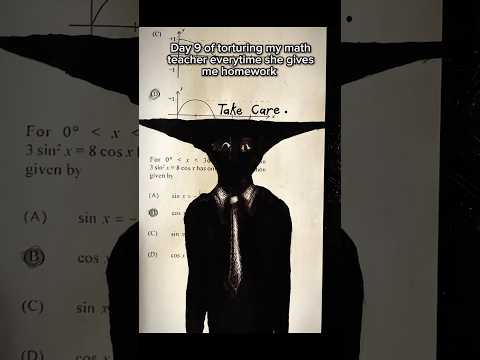 day 9 of torturing my math teacher everytime he gives me homework #art #horror #drawing #shorts