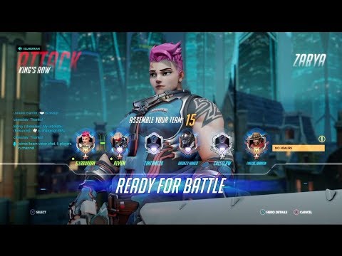 Zarya & D.va on Kings Row - Competitive Overwatch