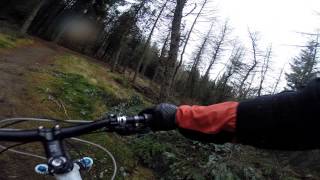 preview picture of video 'GoPro Glentress Red - Spooky Wood descent 29 Dec 2013'