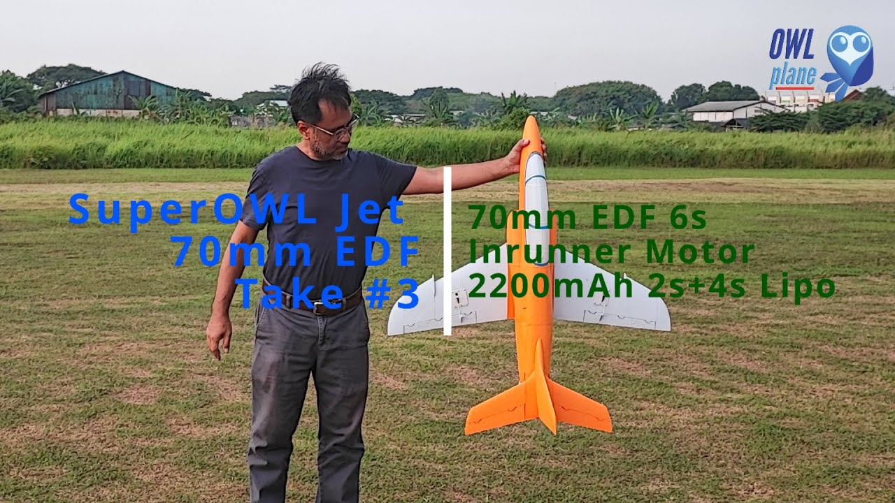 SuperOWL Jet 6s 70mm EDF - FMS Inrunner Motor - Take #3