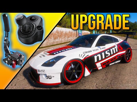 I MADE A MONSTER UPGRADE FOR THE CHANNEL | REALISTIC USB HANDBRAKE AND LOGITECH H-SHIFTER GEARBOX!!!