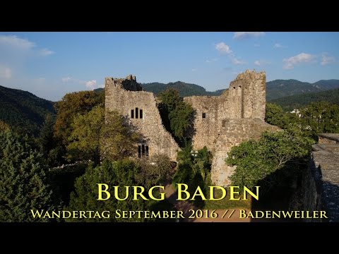 Burg Baden // Rundgang im September 2016 // Badenweiler