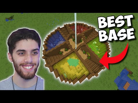 The MOST AMAZING UNDERGROUND BASE I've Ever Made!!! -  Minecraft Starter Base Idea