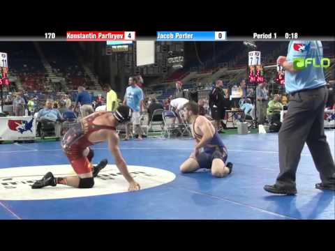 Junior 170 - Konstantin Parfiryev (New York) vs. Jacob Porter (Arizona)