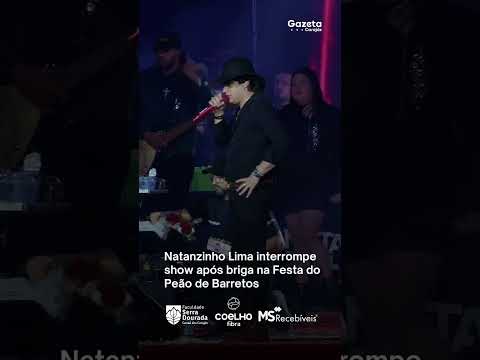Natanzinho Lima interrompeu o show durante a madrugada deste sábado (22) após presenciar uma briga