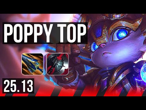POPPY vs JAX (TOP) | 1200+ games | KR Challenger | 25.13