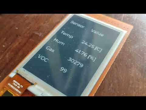 Zephyr RTOS Demo: Sensor + E-Ink Display