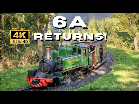Puffing Billy's 6A Returns to Steam! Load Test Train Documentary 4K