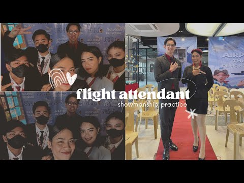 Our behind the scenes | Practice for Flight attendant showmanship 🫶🏻