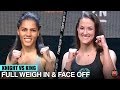 AVA KNIGHT VS EMILEE KING - FULL WEIGH IN & FACE OFF VIDEO | BELLATOR 238