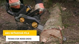 Akumulátorová řetězová pila TEXAS CSX 4000 (40V)