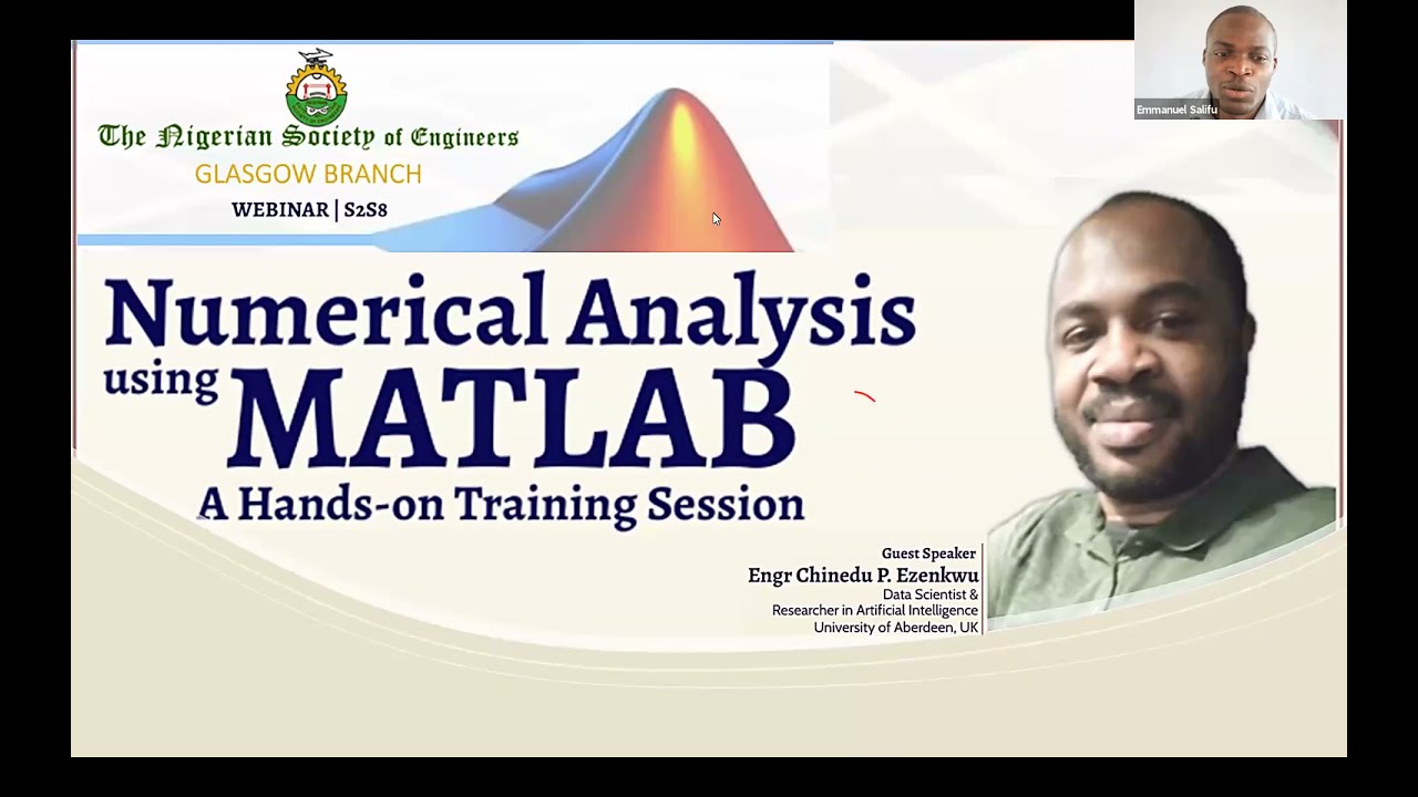 Numerical Analysis Using MATLAB: A Hands-on Training Session