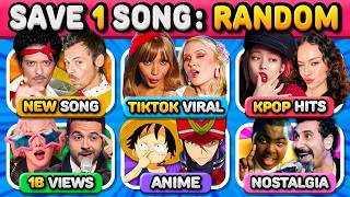SAVE ONE SONG: Random Rule 🎲 Most Viral Songs, Tiktok Viral, Kpop Viral, ...  Music Quiz 2026