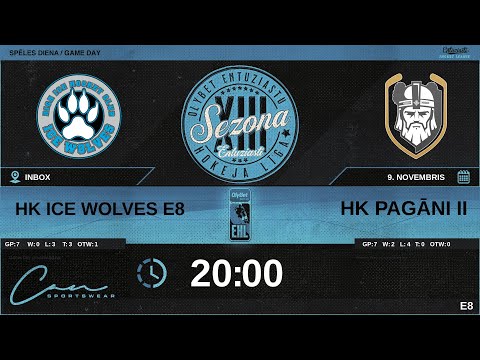 2023 11 09 | HK ICE WOLVES E8 (WF5) - HK PAGĀNI II (PG2) | E8