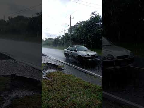 Fuerte lluvia en el Distrito de San Jorge, San Miguel