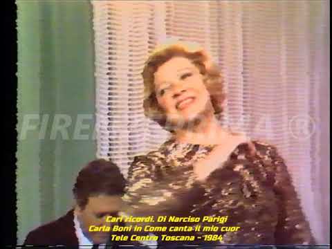 Cari ricordi di Narciso Parigi. 7a Puntata. Carla Boni in: Come canta il mio cuor. Firenze TIVU' '88