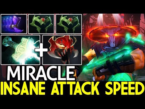 MIRACLE [Juggernaut] Omnislash Insane Attack Speed Madness Carry 7.22 Dota 2