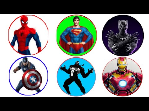 Spin Wheel Superhero Avengers Team Spiderman Vs Ironman, Team Hulk vs Captain America, Thor, Venom