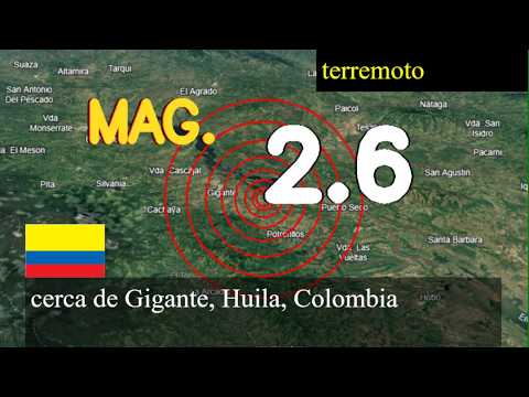 😱🚨  Terremoto cerca de Gigante, Huila, Colombia actualizaciones en vivo hoy: Terremoto de magnitud 2