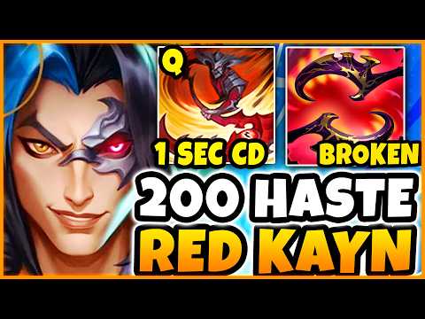I invented a BROKEN 200+ Ability Haste Red Kayn build and it's a Cheat Code (LOOKS LIKE URF)