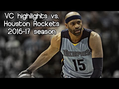 Vince Carter 8 pts, 2 ast & 2 reb @ Rockets (NBA RS 2016/2017) - 04.03.2017 (Grizzlies Feed)