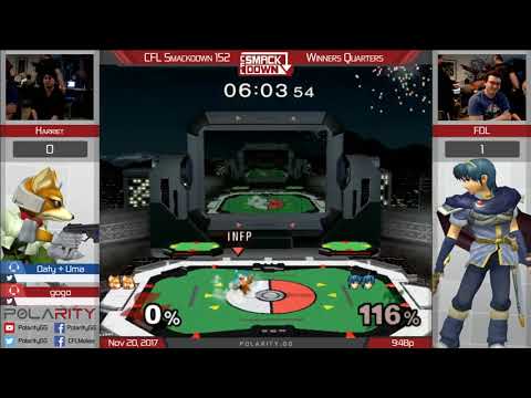 CFL Smackdown 152 Melee - Harriet (Fox) vs FDL (Marth) - Winners Quarters