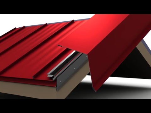 How to Install Standing Seam Metal Roofing - Box Rake Trim.