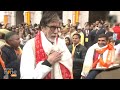 Amitabh Bachchan Abhishek Arrive At Ayodhya Ram Mandir News9