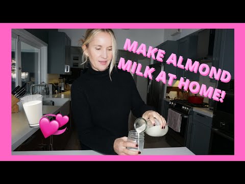 Homemade Almond Milk Recipe | Monika Blunder