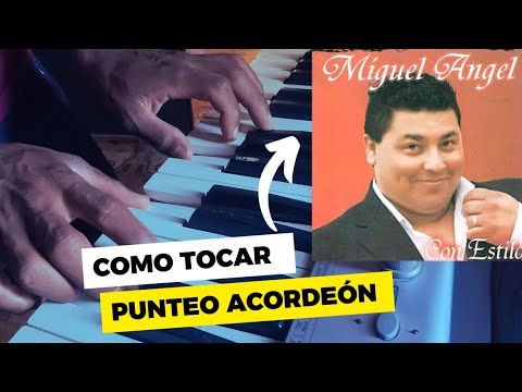 🎹 Punteo Tutorial Teclado | Miguel Angel - Como te extraño vida mía | (Acordeón) #music #cumbia