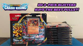 Are CHAOS RISING 3-Pack Blisters the BEST PRODUCT from this NEW POKEMON SET?!
