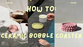 How to make the 'viral' bobble coaster | beginner friendly clay project