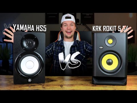 Which Studio Monitors Should You Buy?? || KRK Rokit 5 G4 VS Yamaha HS5 (Studio Monitor Comparison)