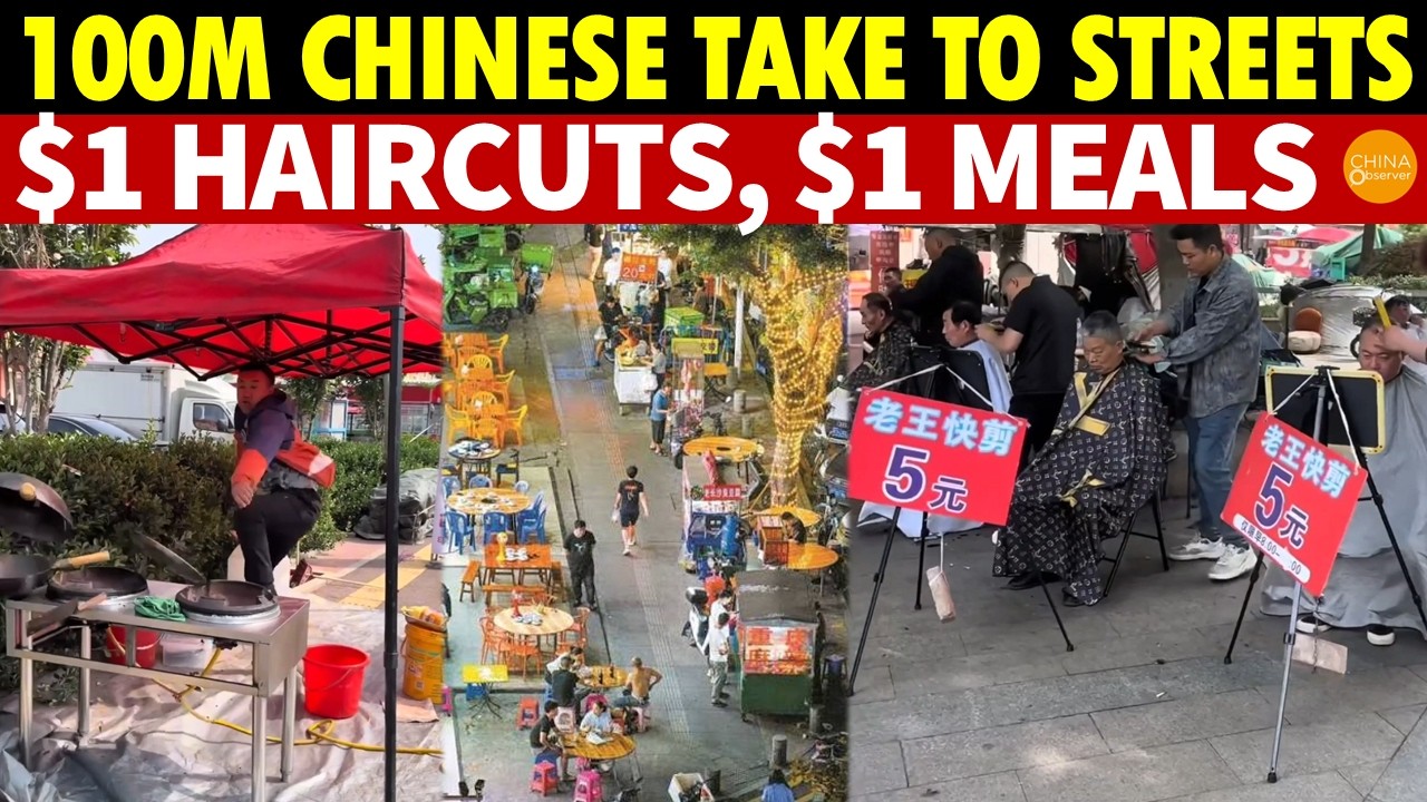 Massive Street Stall Frenzy in China! 100 Million People Go Out, Trigger Intense Overcompetition