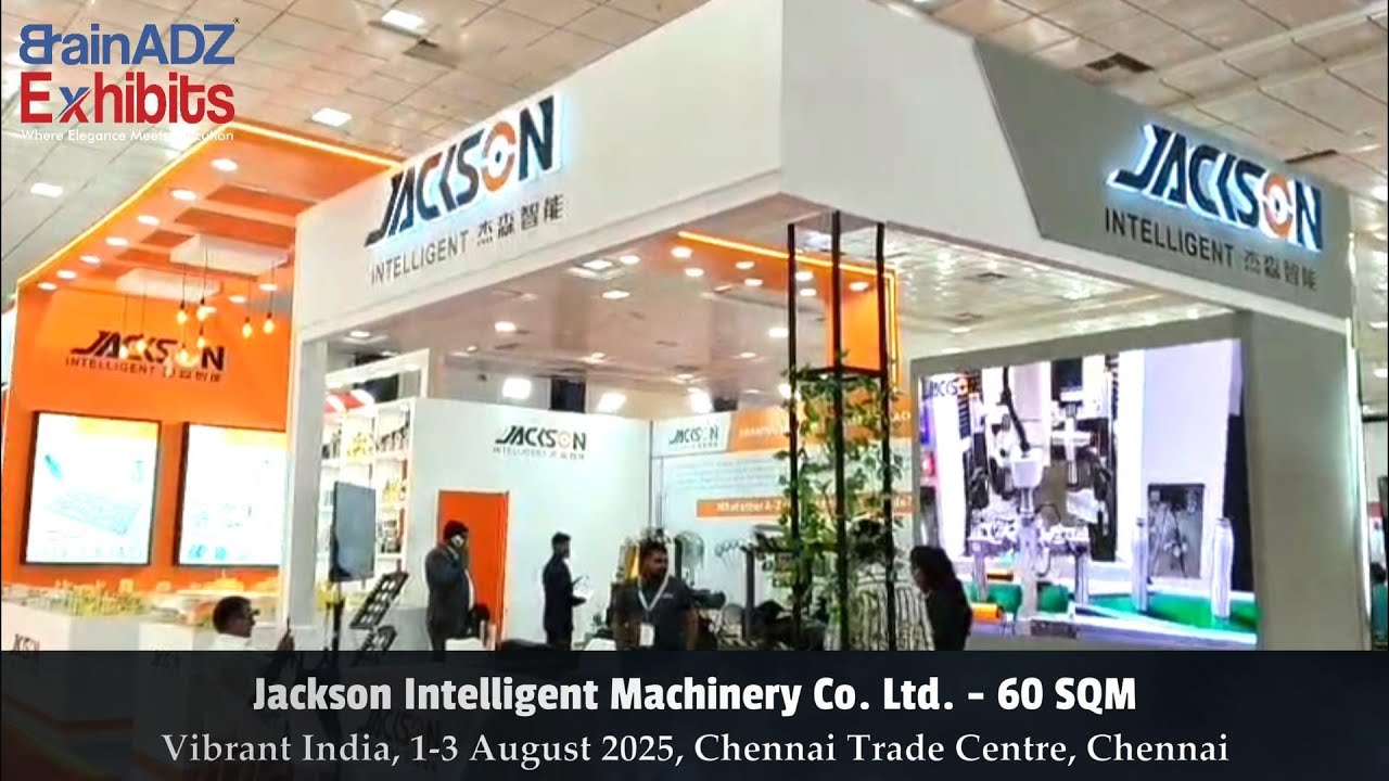 Jackson Intelligent Machinery Co. Ltd. at Vibrant India 2025 – Designed & Built by BrainADZ Exhibits