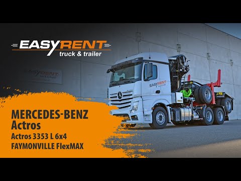 Easy Rent - Mercedes-Benz Actros 3353 L 6x4 (Palfinger crane & FlexMAX)