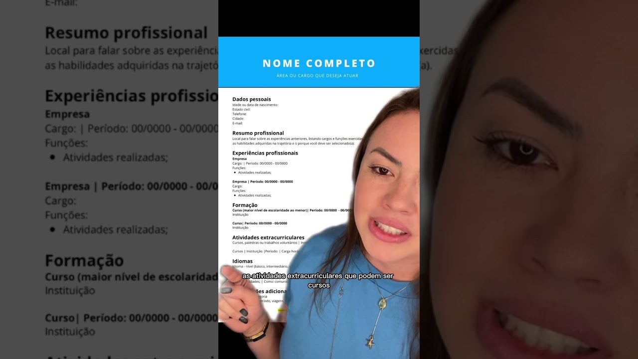 Modelo de currículo ATUALIZADO! (2023)