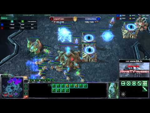 Starcraft II G141 LiquidTyler(P) vs EGMachine(Z) XelNaga Caverns (MLG Gruppenphase)