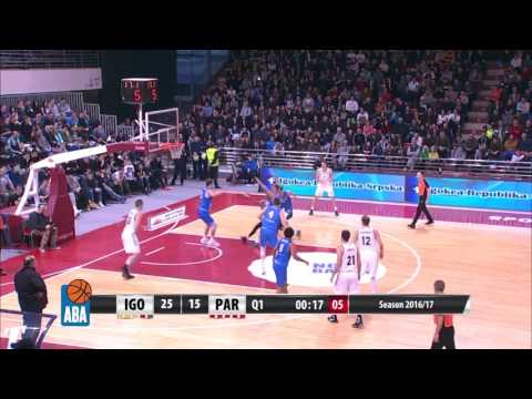 ABA Liga 2016/17 highlights, Round 26: Igokea - Partizan NIS (11.3.2017)