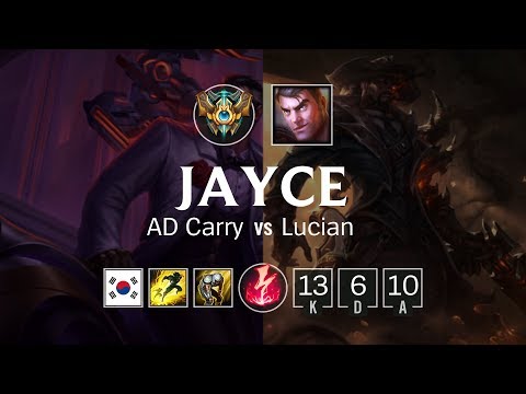 Jayce ADC vs Lucian - KR Master Patch 8.24