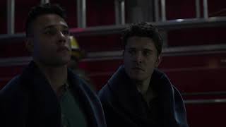 911 Lone Star 2x12 | TK &amp; Carlos escape unscathed from the fire because of Owen, Judd, and Billy.