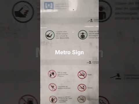 Regras do metrô e sinal de obrigação #stm #montreal #canada