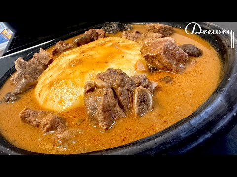 TASTY BEEF PEANUT BUTTER SOUP/ GHANA NKATENKWAN RECIPE