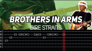 Dire Straits - Brothers in Arms solo (Guitar lesson with TAB)
