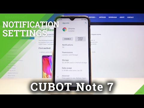 How to Personalize Notifications in CUBOT Note 7 – Notifications Management