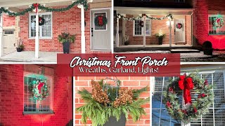 Deck Your Halls: Christmas Front Porch Decor 2024 | Wreaths, Garlands, And Lights, Oh My!