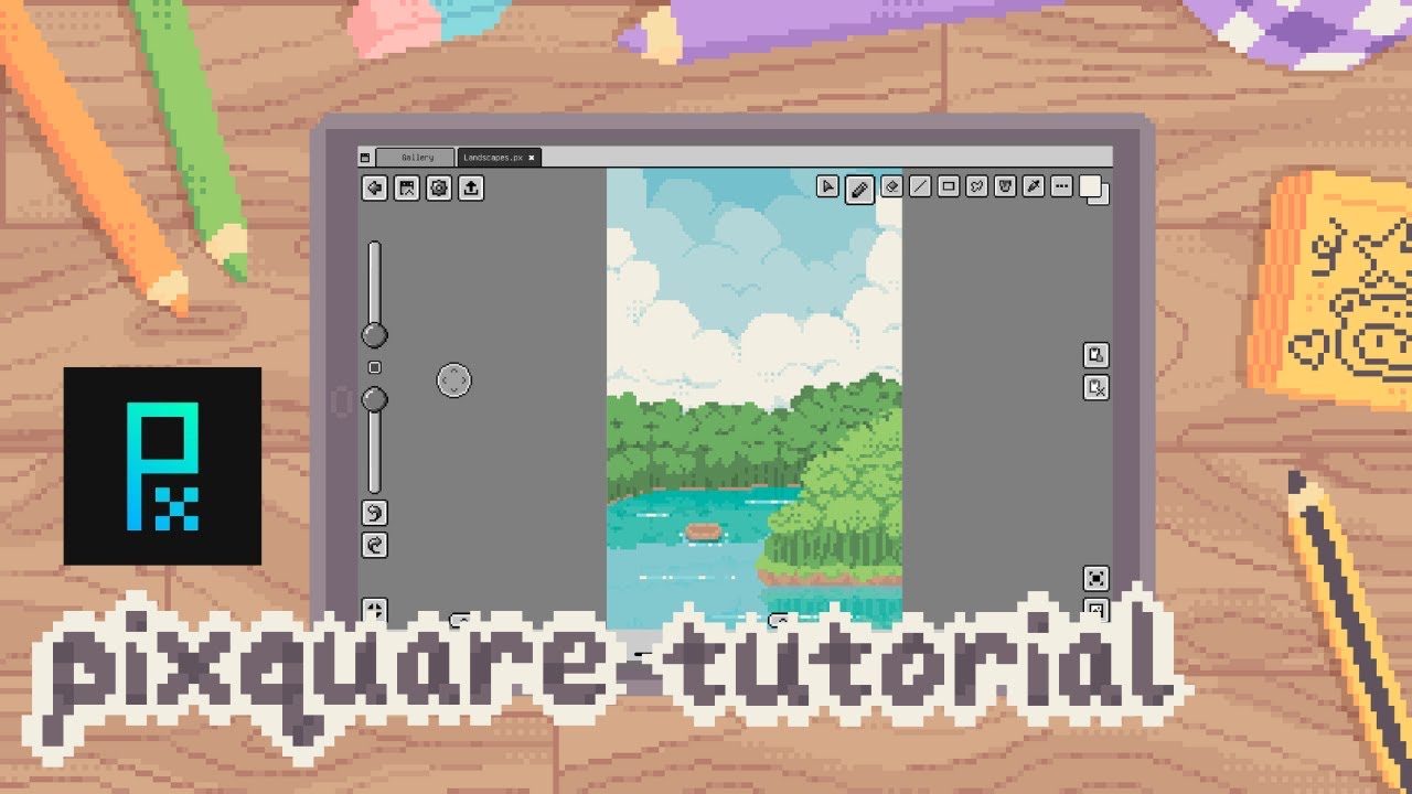 Pixquare Tutorial - My workflow for how to draw pixel art on the iPad
